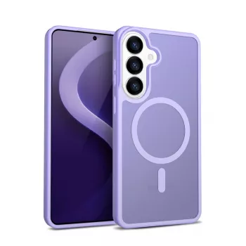Crong Hybrid Matte Magnetic Hülle für Samsung Galaxy S26 — TPU+PC, Lavendel