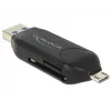Kartenleser DeLOCK 91734 USB/Micro-USB Schwarz