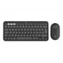 Logitech Pebble 2 Combo for Mac Wireless Tastatur Maus QWERTZ Deutsch Graphit
