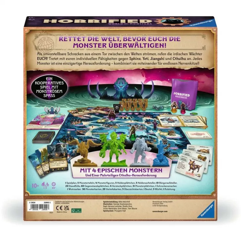 Horrified World of Monsters, Gesellschaftsspiel