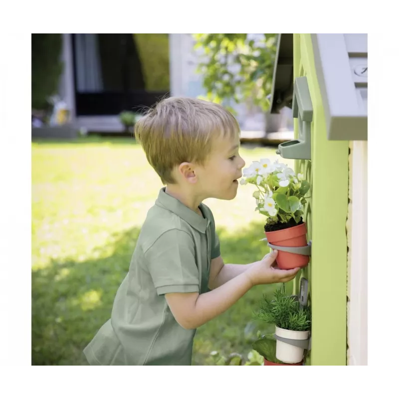Spielhaus SMOBY 810408 freistehendes Gartenspielhaus für Kinder ab 2 Jahren mehrfarbig mit 1 Tür