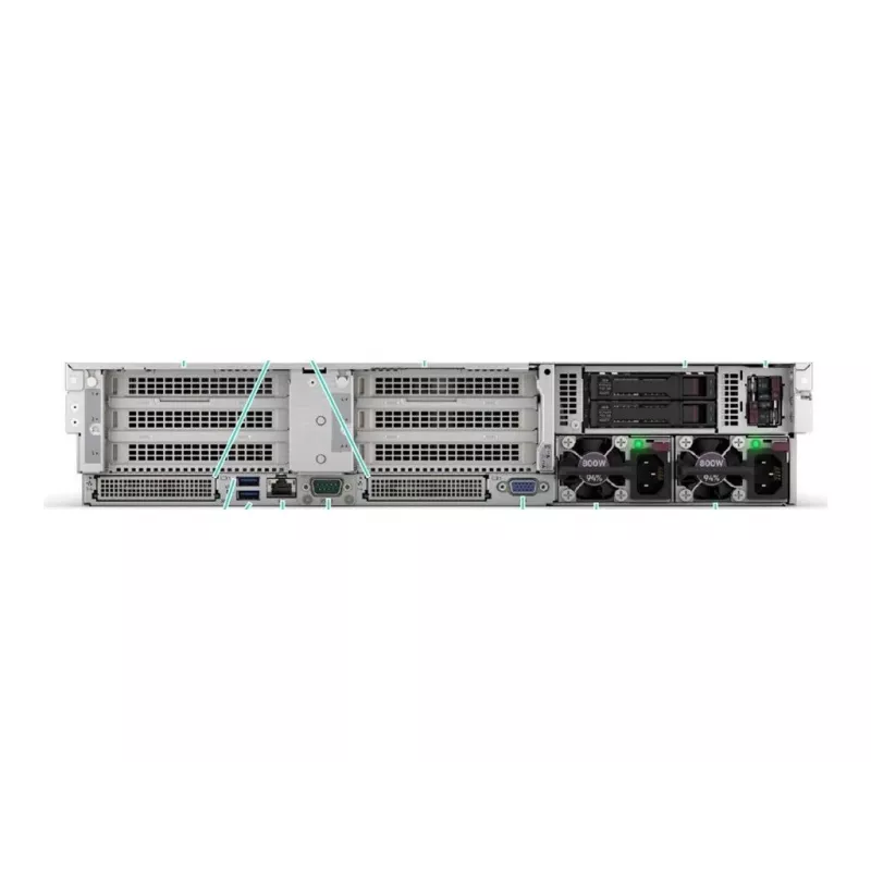 HPE ProLiant DL385 Gen11 2HE EPYC 9115 16-Core 3.2GHz 2x32GB-R 8xSFF Hot Plug 2x480GB SSD MR408i-o 2x1000W Server (P81843-425)