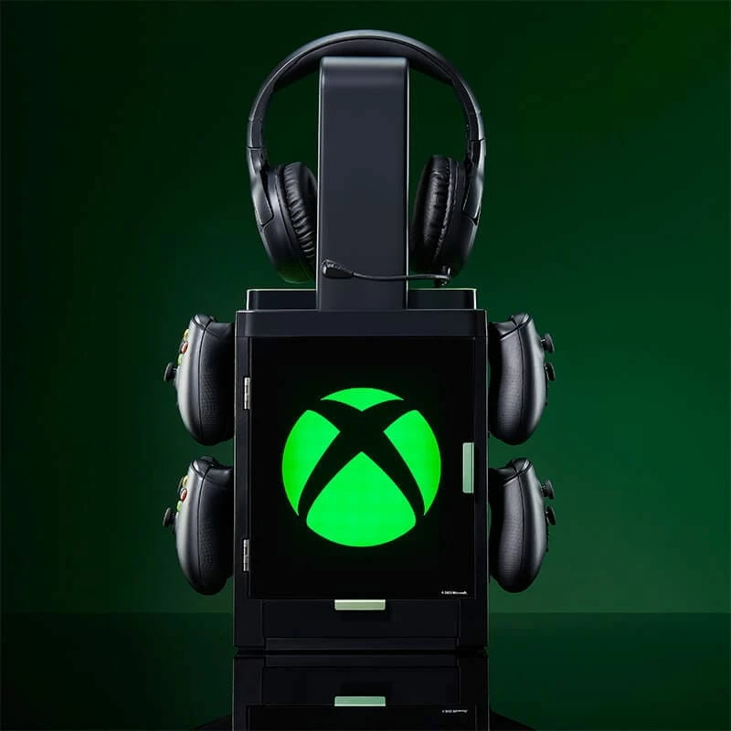 Numskull Games Offizieller Xbox Gaming-Schließfach, Spiele-Diskettenhalter, Xbox, Schwarz, Kabelgebunden