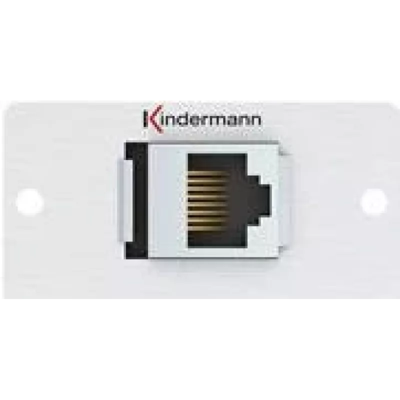 Kindermann Konnect 50 alu - Modulares Faceplate-Snap-In - RJ-45