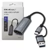 USB-C auf USB-A und HDMI 4K 30Hz Adapter QOLTEC aus Aluminium