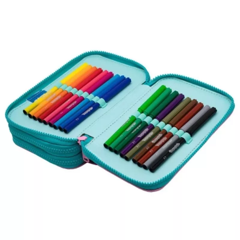 Federmäppchen CoolPack Jumper 3 DREAMS F067654 – dreistöckiges, mehrfächeriges Federmäppchen