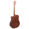 Elektroakustische Gitarre V-tone VEAG1 CE 4/4 Holz — Full-Size-Dreadnought, Cutaway, Fichtendecke, Mahagoni-Boden & -Zargen, eingebauter Vorverstärker