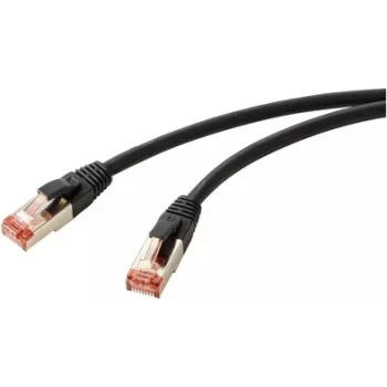 Renkforce RF-5771886 Netzwerkkabel Schwarz 1,5 m Cat6 S/FTP (S-STP) (RF-5771886)