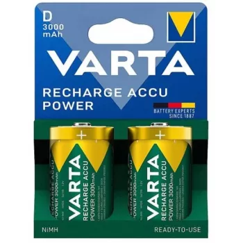 Wiederaufladbare D-Batterie Varta 56720 — NiMH, Höhe 61,5 mm, Ø 34,2 mm, 73 g