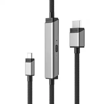 ALOGIC ULCHDPD01-SGR Videokabel-Adapter 1 m USB Typ-C HDMI + USB Silber