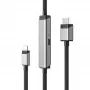 ALOGIC ULCHDPD01-SGR Videokabel-Adapter 1 m USB Typ-C HDMI + USB Silber
