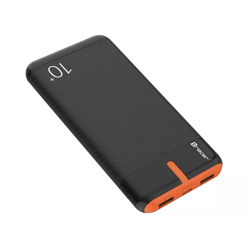 PowerBank EnerGo 10000mAh schwarz-orange