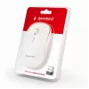 Kabellose Maus GEMBIRD MUSW-4B-01-W, beidhändig, optisch 1600 DPI, 4 Tasten, RF Wireless, weiß