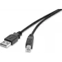 USB 2.0 Kabel Renkforce 1487688, 0,3 m, schwarz, vergoldete Kontakte