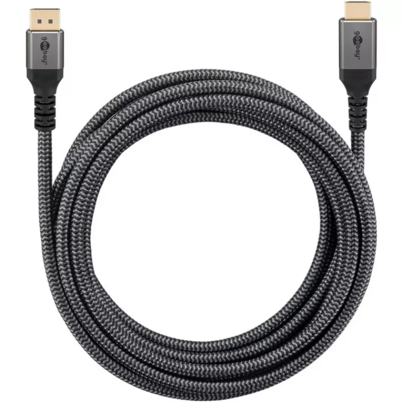 Goobay 65270 Video-Kabel-Adapter 3 m DisplayPort HDMI Grau (65270)