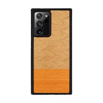 Schutzhülle man and wood Galaxy Note 20 Ultra Fischgrätmuster Orange Schwarz