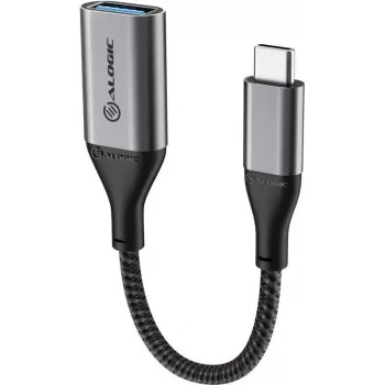 Alogic Super Ultra – USB-Adapter – 24-polig USB-C (M) auf USB Typ A (W) – USB 3.1 Gen 1 – 15 cm – Space-Grau (ULCAA-SGR)