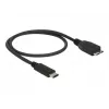 USB-Kabel DeLOCK 0,5 m USB3.1 C - MicroUSB3.1 B