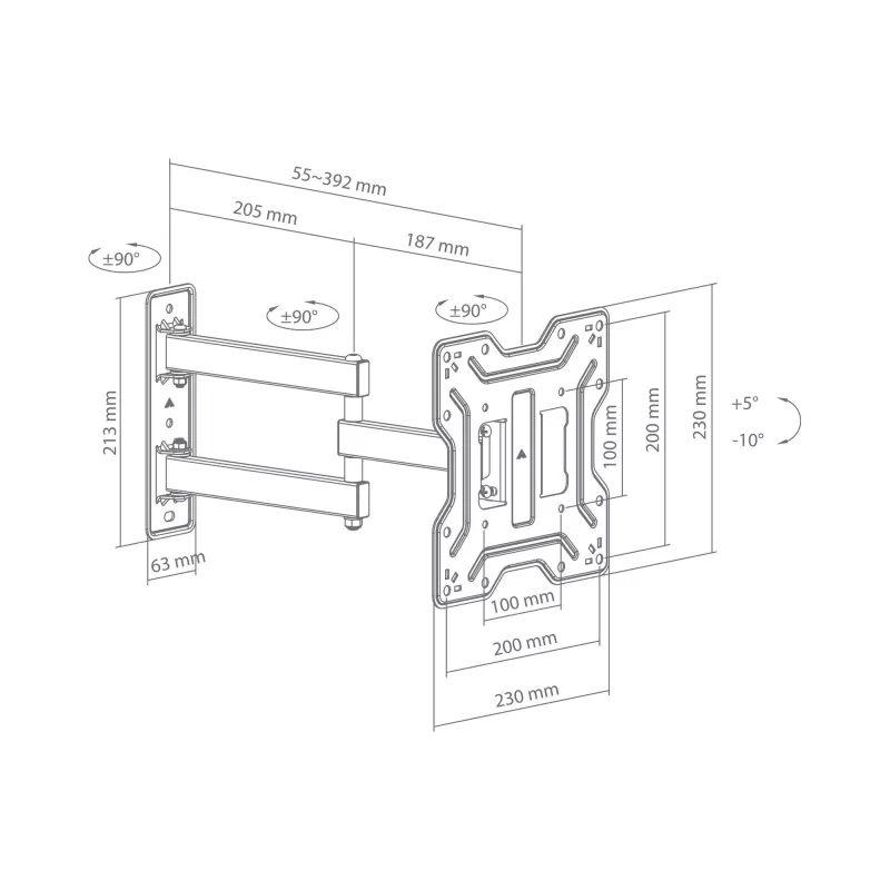 Sbox LCD-423 (23-43/30kg/200x200)