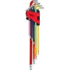KS TOOLS Tools-Machines GmbH Kugelkopf-Torx-Schlüsselsatz, extra lang, 9-teilig (151.5210)