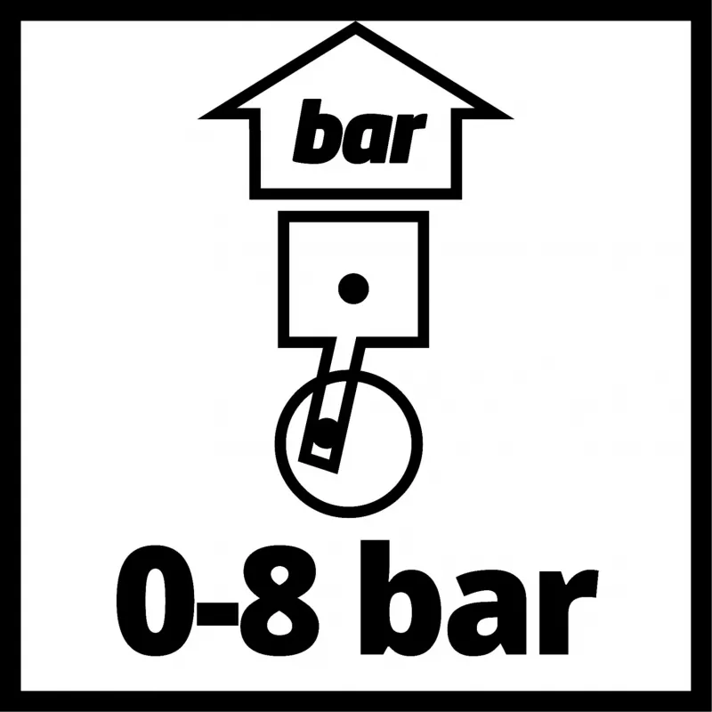 Analoges Reifendruckmessgerät Einhell 4137000 Reifendruckprüfer 0 - 8 bar