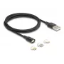 USB-Kabel DeLOCK 88165 1 m USB A Schwarz