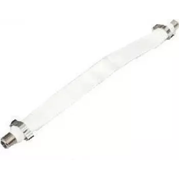 Kabel e p FD 2 — F-auf-F-Flachbandkabel, Buchse/Buchse-Stecker, 0,2 m, weiß
