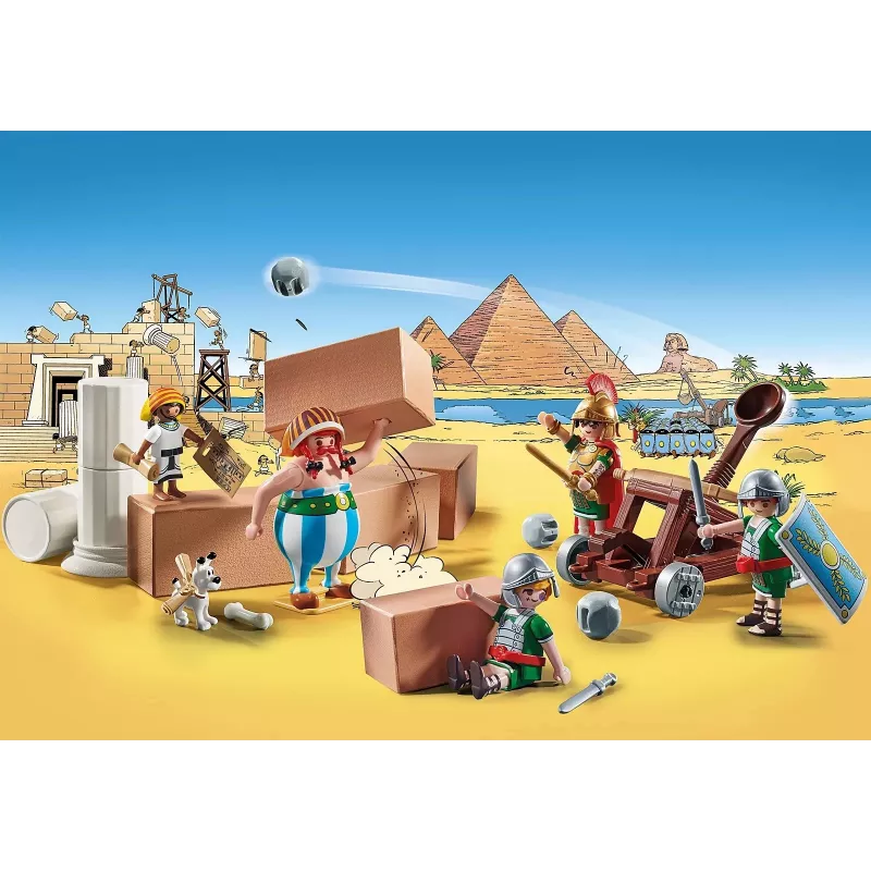 Playmobil 71268 Asterix: Edifis und die Schlacht um den Palast funktionierendes Katapult der Römer Sammlung Spielfiguren Spaß fantasievolles Rollenspiel
