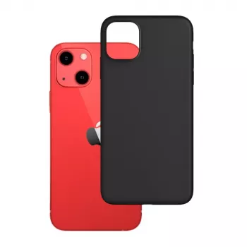 Matte Silicone Case 3mk für iPhone 13 Schwarz