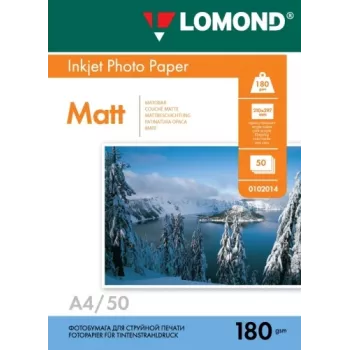 Lomond Foto-Tintenstrahlpapier matt 180 g/m² A4, 50 Blatt