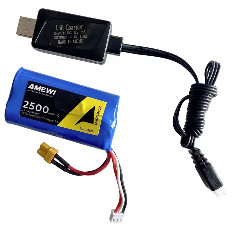 Amewi 22684 Funkgesteuerter Muldenkipper 1:14 Elektromotor Li-Ion 2500mAh