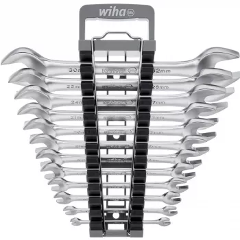 Doppelmaulschlüsselsatz Wiha 44753 — 12-teilig, Schlüsselweiten SW 6–32 mm