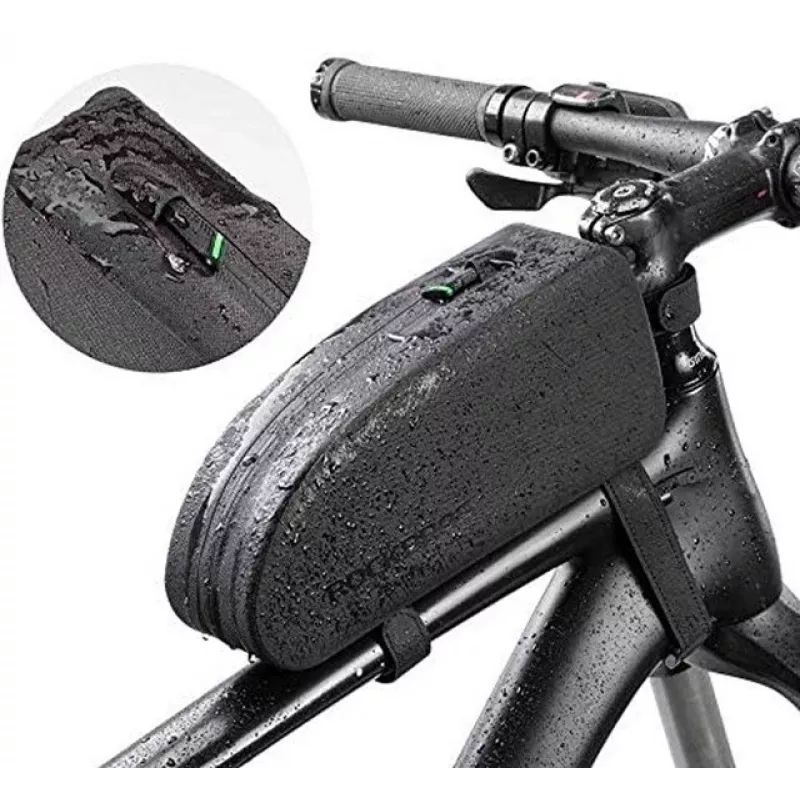 Rockbros AS-019-1 Fahrrad-Rahmentasche wasserdicht 1,6 l Schwarz