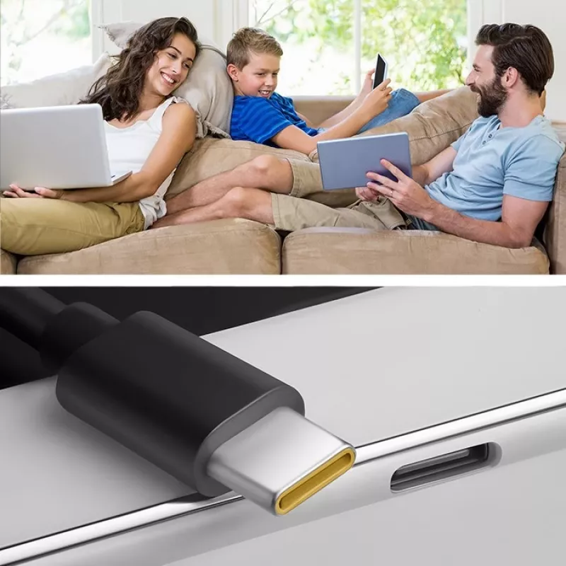 Qoltec 52386 GaN POWER PRO Ladegerät | 1xUSB-C | 65W | 5-20V | 3-3,25A | Schwarz