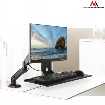 Maclean Tastaturhalterung, Monitorhalterung-Add-on, VESA 75x75, 100x100, MC-756
