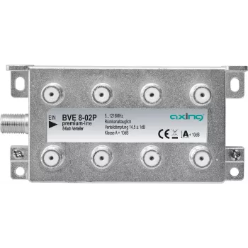 Axing BVE 8-02P - Kabelsplitter - 5 - 1218 MHz - Grau - A - 14,5 dB - F (BVE802P)