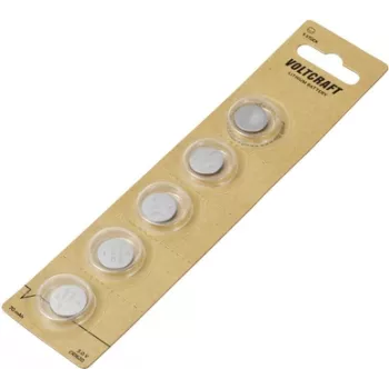 Voltcraft Knopfzelle CR 1620 3 V 5 Stück 70 mAh Lithium VC-16107960 (VC-16107960)