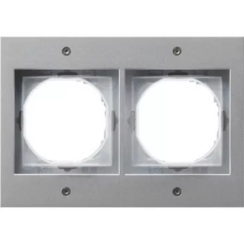 GIRA 021265 Rahmen 2f Farbe alu TX44 (WG UP)