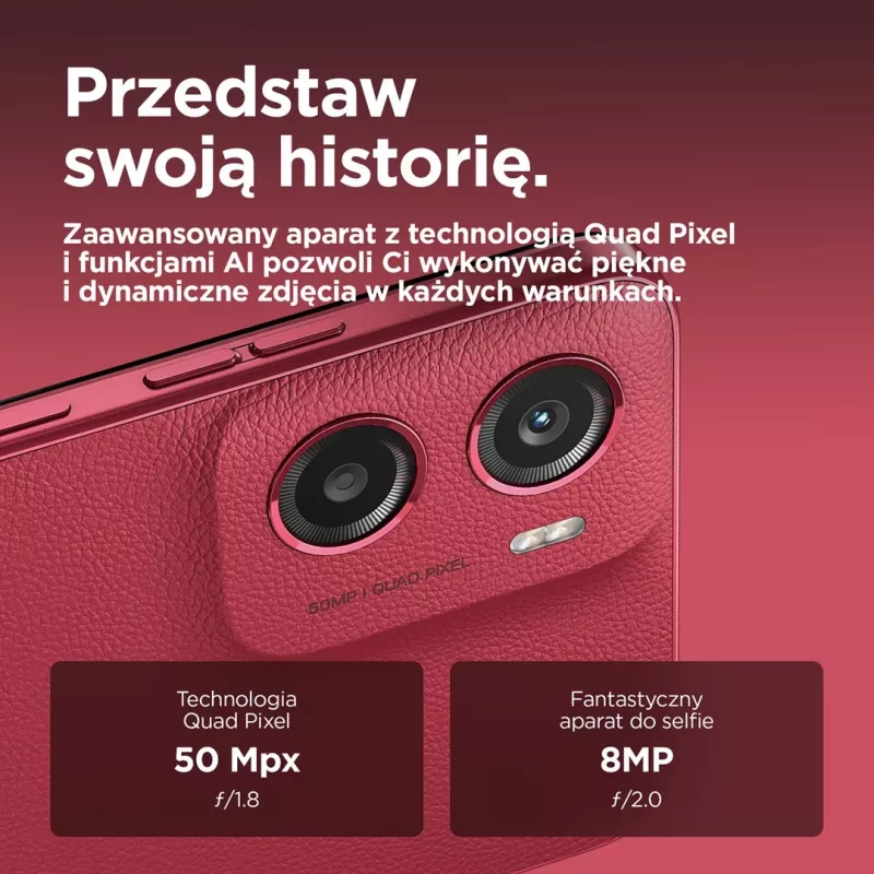 Motorola moto g05 16,9 cm (6,67 Zoll) Dual SIM Android 15 4G USB Type-C 4 GB 256 GB 5200 mAh Rot