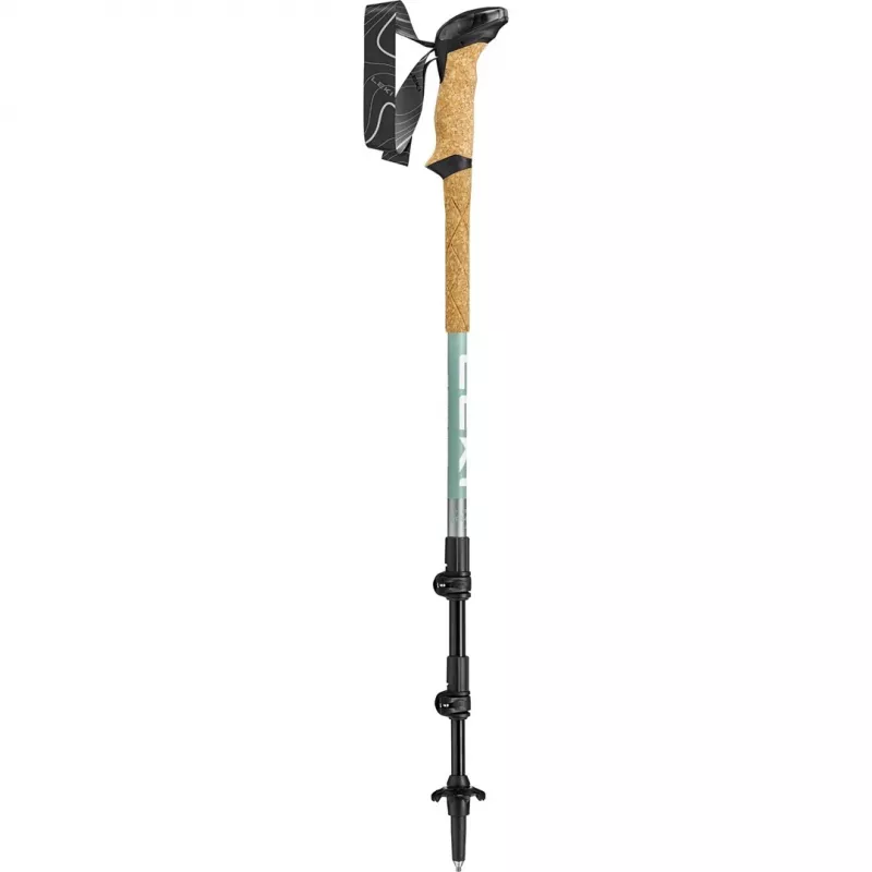 Trekkingstöcke Leki Makalu Lite verstellbar 90–125 cm, grau-grün