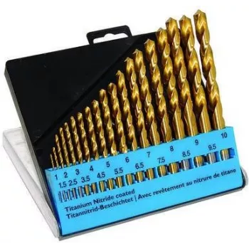 Bohrersatz c.k tools T3291 — 19-teiliger HSS-TiN-beschichteter Satz für Metall- und Allzweckbohrungen