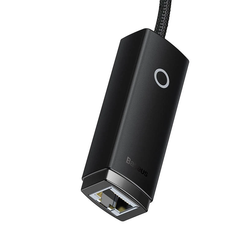 Netzwerkadapter Baseus Lite Series USB-C auf RJ45 (schwarz)