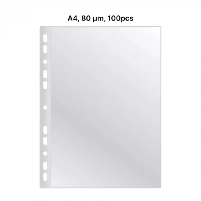 AD Class Klarsichthüllen Cristal Clear A4 80 micr., 100 Stück