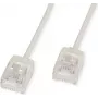 ROLINE UTP Patchkabel Cat.6A Ultrakurzer RJ45 Grau 0,5 m – Netzwerk – UTP (21.15.4400)