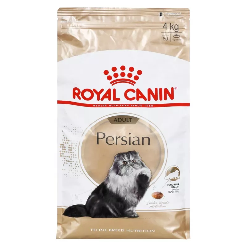 Trockenfutter für Katzen Royal Canin Persian 4 kg — ausgewachsene Perserkatze, Huhn, 30 % Protein, 22 % Fett