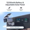Safemo SC1 SolarCam, 4K UHD Video, 8× Zoom, 132° Sicht, Nachtsicht, Wi-Fi 2,4 GHz, 1,5 W Solar, Weiß