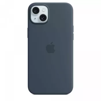 Apple iPhone 15 Plus Silikon Case mit MagSafe - Sturmblau