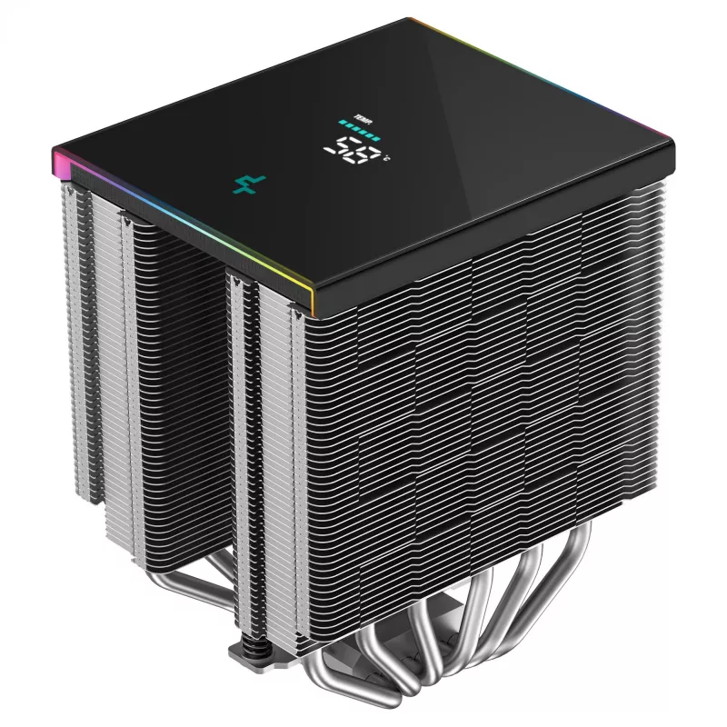 CPU-Luftkühler DeepCool AK620 Digital SE, Dual-Tower, 6x Ø6mm Heatpipes, 2x 120mm PWM-Lüfter, RGB, Höhe 161 mm