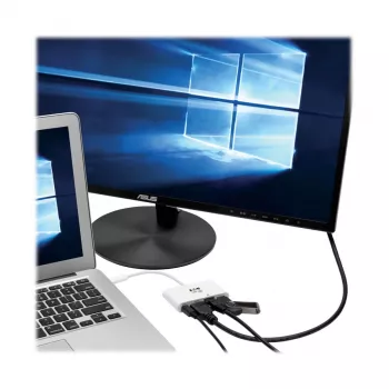 USB-C Multiport-Adapter - HDMI, USB 3.2 Gen 1 Port, Gigabit Ethernet, 60W PD-Ladefunktion, HDCP, Weiß U444-06N-HGU-C