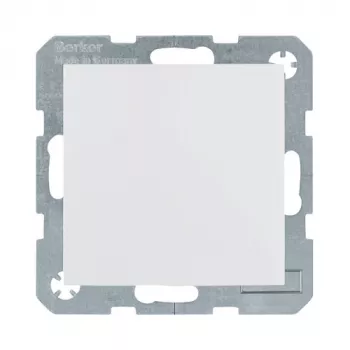 Wandplatte / Schalterabdeckung berker 47518989, weiß, 10er-Pack